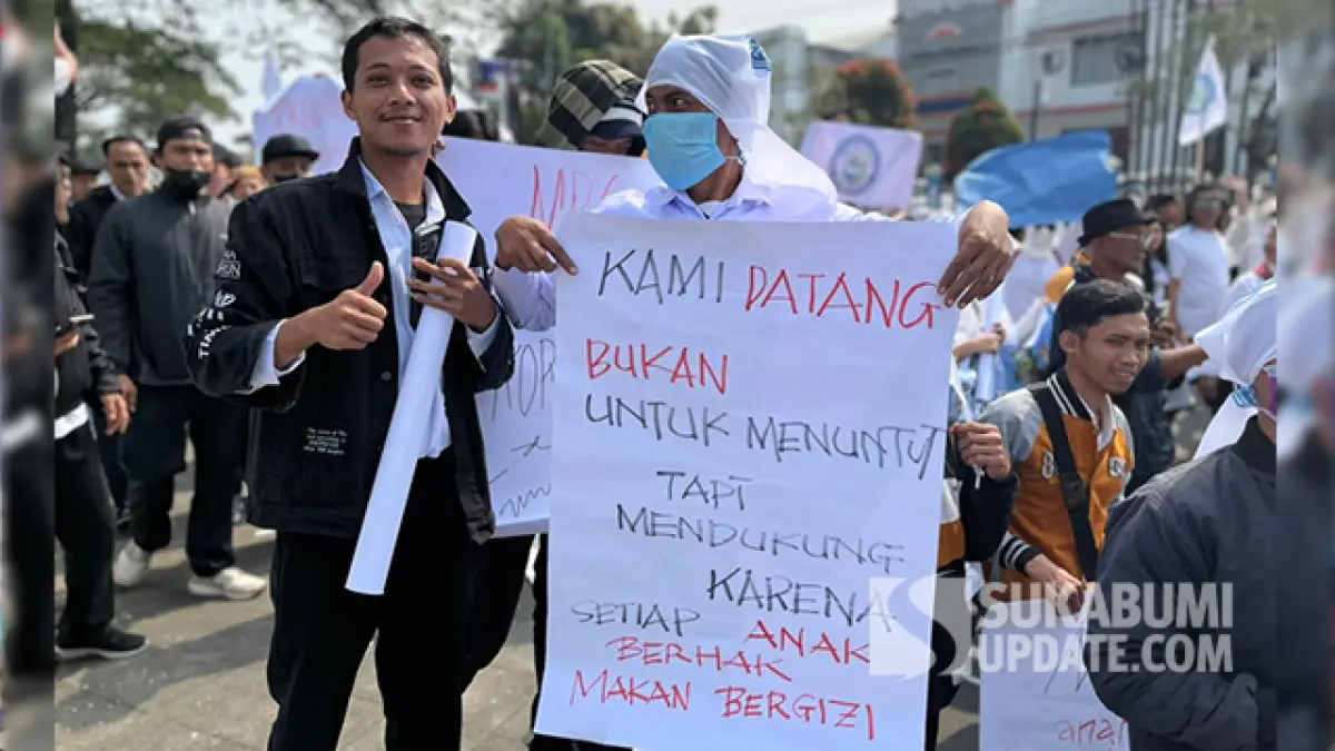 Aksi Dukung MBG, Koordinator: Aspirasi Murni dari Berbagai unsur Masyarakat se-Sukabumi Raya