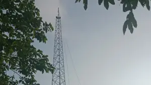 Pembangunan tower telekomunikasi di Kampung Cikoja, Desa Waluran Mandiri, Kecamatan Waluran, Kabupaten Sukabumi (Sumber: dok warga)