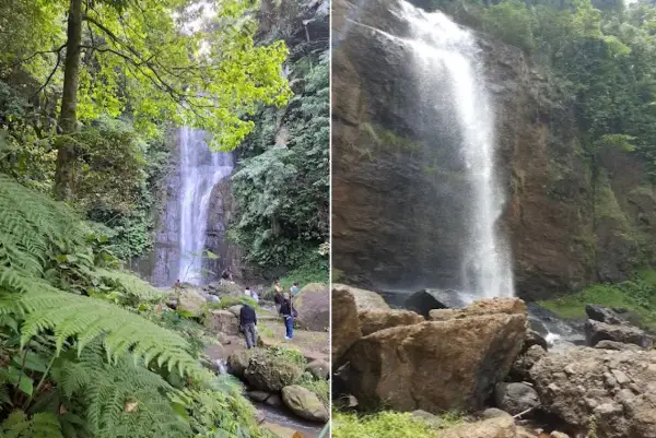 Curug Cinangrang atau Curug Cihurang salah satu air terjun yang masih sangat alami di Subang (Sumber : Gmaps)