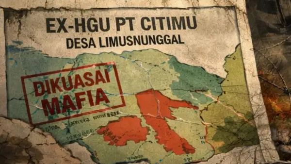 Ilustrasi AI. Mafia tanah di lahan eks HGU (Sumber: copilot)