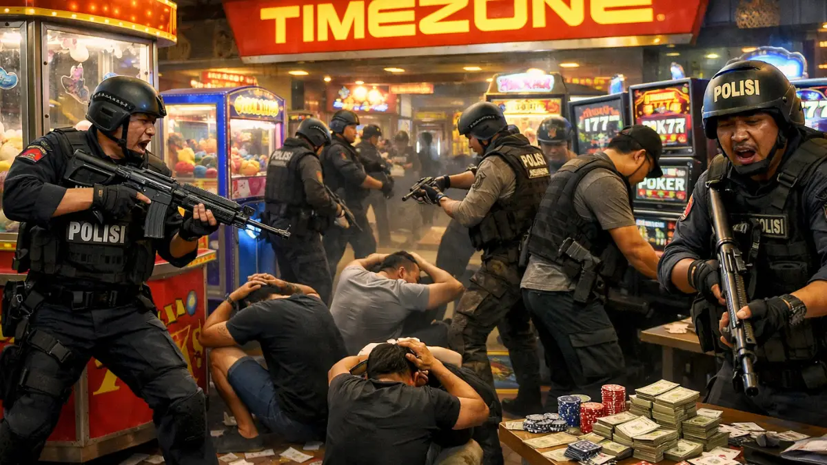Lapak Judi Berkedok Timezone Beromzet Rp 2,1 Miliar per Bulan Digrebek Polisi