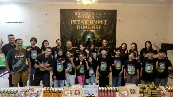 Prosesi syukuran produksi digelar di Wisma Panineungan, Jalan Kadudampit, Kabupaten Sukabumi, Jumat 27 Juni 2026 (Sumber : dok kru)