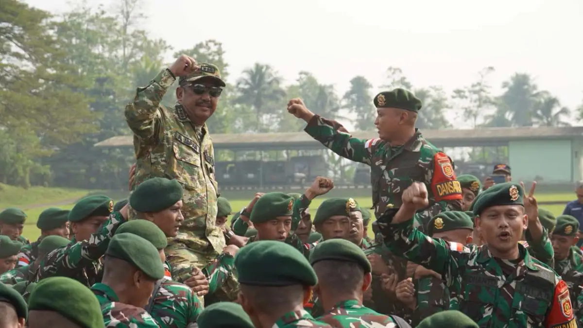 Bupati Sukabumi Bangga Personel Yon Armed 13 Nanggala Bertugas di Perbatasan RI-Malaysia