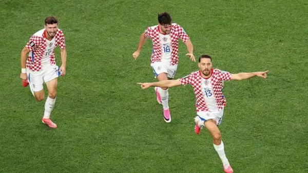 Selebrasi Nikola Vlasic setelah berhasil mencetak gol untuk Kroasia atas Ghana di Piala Dunia 2026 (Sumber: web/espn.com)