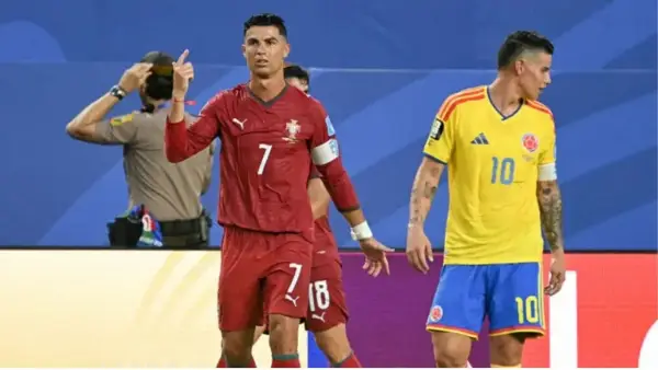 Cristiano Ronaldo gagal mencetak gol saat membela Portugal menghadapi Kolombia (Sumber: web/espn.com)