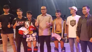 Ramdan pemenang piala kapolres di ajang Sukabumi Nyerenteng Day II. (Sumber: Istimewa)
