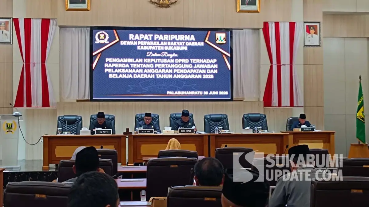 Raperda Pertanggungjawaban APBD 2025 Disetujui, DPRD Sukabumi Beri Catatan Evaluasi