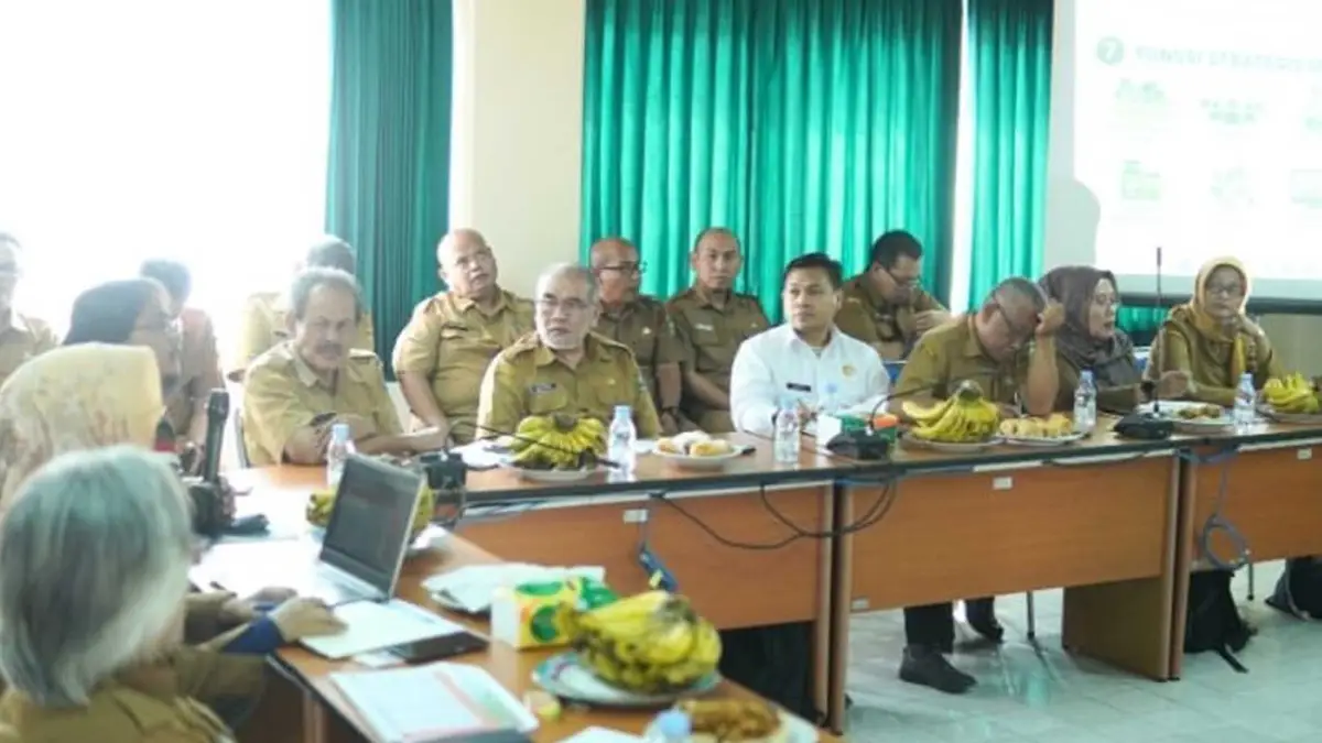 Suasana rapat pimpinan Distanhorti Jabar yang dihadiri UPTD BP Mektan, Senin (29/6/2026). | Foto: IG Distanhorti Jabar