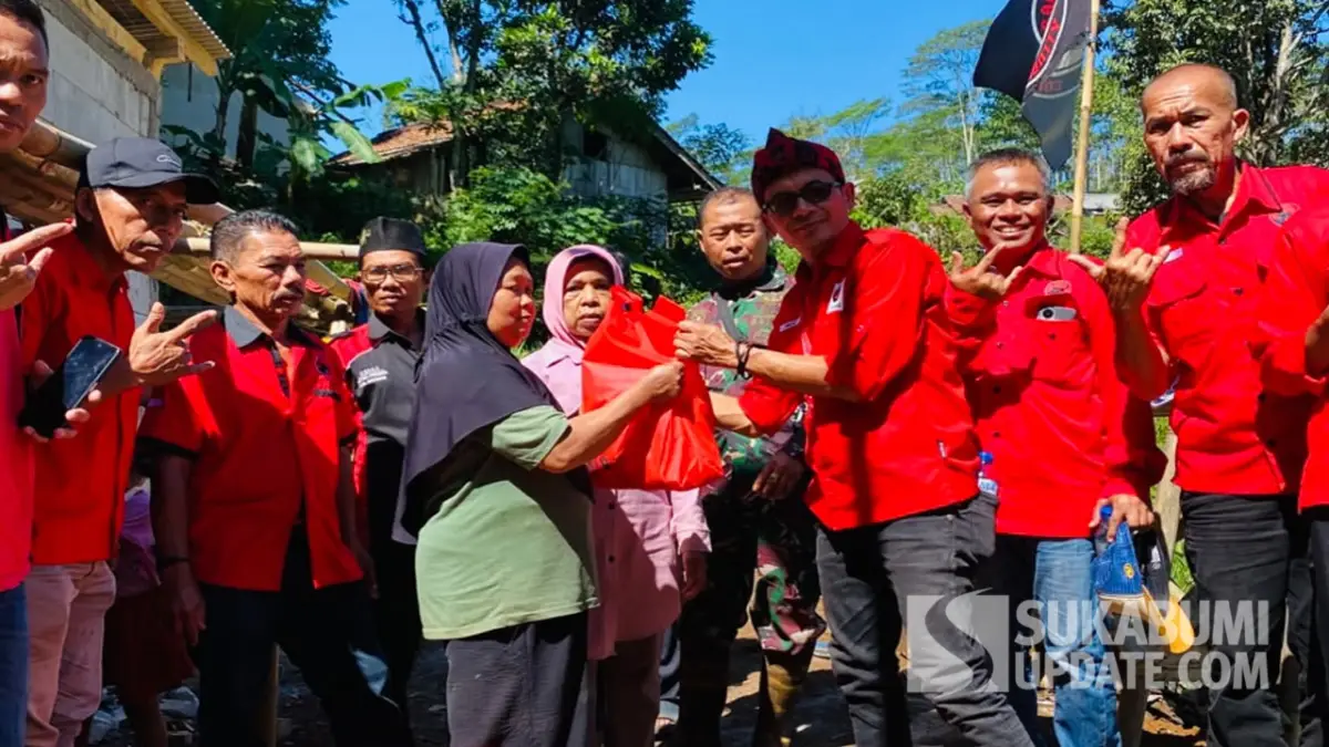 Haul Bung Karno, PAC PDIP Purabaya Sukabumi Salurkan Bantuan untuk Lansia Sebatang Kara
