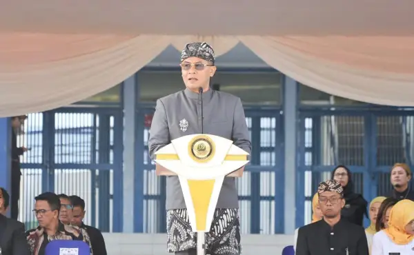 Wagub Erwan Setiawan saat memberikan sambutan dalam acara peringatan Harganas ke-33 tingkat Jabar. (Sumber Foto: Humas Jabar)