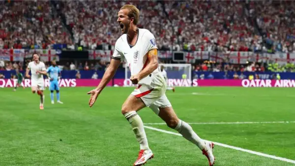 Selebrasi Harry Kane saat mencetak gol ke gawang Kongo di 32 Besar Piala Dunia 2026 (Sumber: web/espn.com)