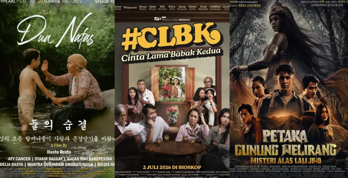 13 Film Indonesia yang Bakal Tayang Bioskop Rilis Juli 2026, Dari Horor Hingga Drama