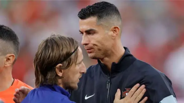 Cristiano Ronaldo akan meghadapi Luka Modric saat laga Portugal vs Kroasia di Piala Dunia 2026 (Sumber: web/espn.com)