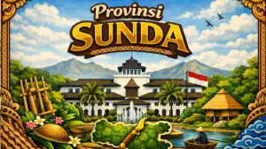 Ilustrasi Provinsi Sunda (Sumber: copilot)