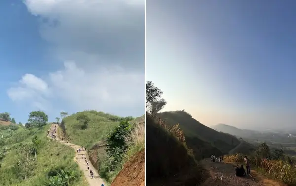 Bukit Luhur memiliki panorama dari ketinggian yang memukau dan jadi tujuan orang menghabiskan waktu akhir pekan (Sumber : Gmaps/danendra)