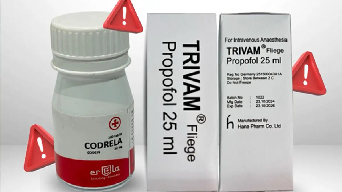 BPOM Temukan Dua Obat Palsu Codrela dan Trivam Fliege, Banyak Dijual di Marketplace