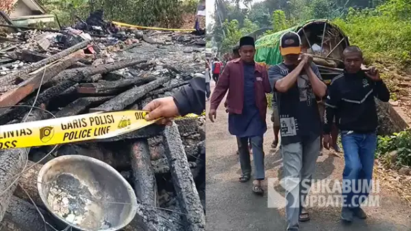 Ledakan Kompor Gas Diduga Picu Kebakaran Maut di Palabuhanratu, Satu Orang Meninggal. (Sumber : SU/Ilyas).