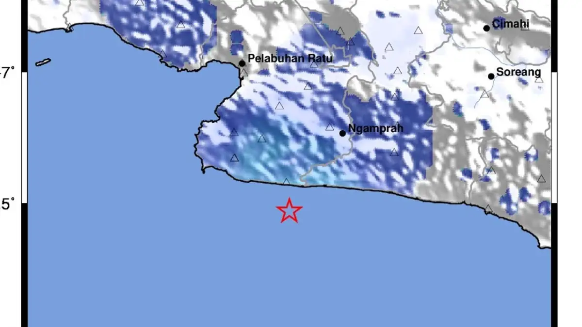 Gempa M3,7 Guncang Sukabumi Dini Hari, BMKG: Aktivitas Sesar Aktif Bawah Laut