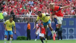 Duel Erling Haaland dan Gabriel di laga 16 besar Piala Dunia 2026 antara Brasil vs Norwegia (Sumber: web/theanalyst.com)