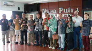 Benchmarking jajaran perguruan tinggi di bawah Yayasan Trisakti ke Nusa Putra University (NPU) (Sumber : dok nusa putra)