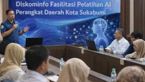 Ilustrasi AI. Diskominfo Kota Sukabumi gelar pelatihan AI untuk PIC Medsos Perangkat Daerah (Sumber: copilot)