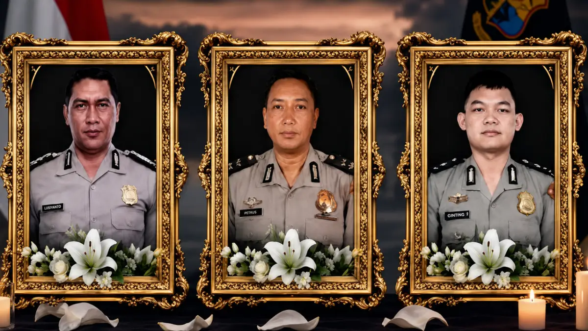 Tiga Polisi Gugur Saat Operasi Narkoba di Katingan Kalteng