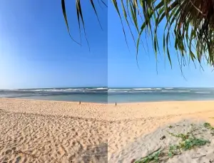 Pantai Cimandala, salah satu destinasi wisata pesisir yang masih asri di Selatan Sukabumi (Sumber : Instagram)