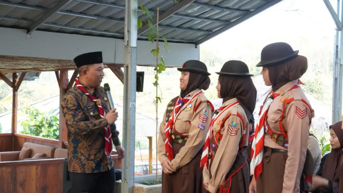 Wabup Beri Motiasi 64 Anggota Pramuka Sukabumi yang Akan Berlaga di Jamnas 2026