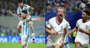 Laga Inggris vs Argentina di semifinal Piala Dunia 2026 akan menjadi laga menarik apalagi kedua tim diisi banyak pemain bintang termasuk Lionel Messi (Sumber : Istimewa)