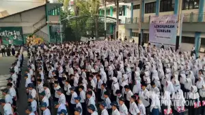 Peserta MPLS SMAN 1 Cibadak 2026 (Sumber: sukabumiupdate)