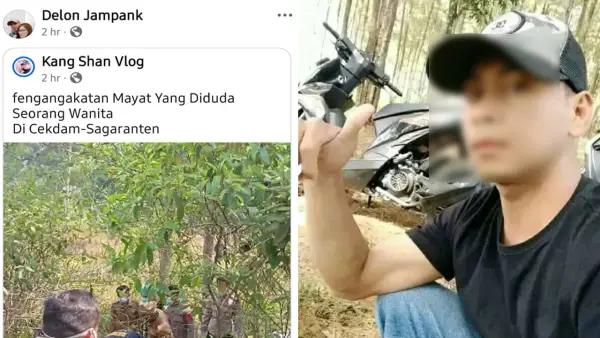 Delon, terduga pelaku pembunuhan terhadap Eka Maryani di Sagaranten, Kabupaten Sukabumi | Foto : Istimewa