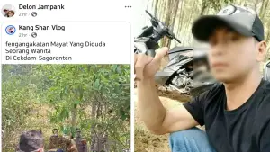 Delon, terduga pelaku pembunuhan terhadap Eka Maryani di Sagaranten, Kabupaten Sukabumi | Foto : Istimewa