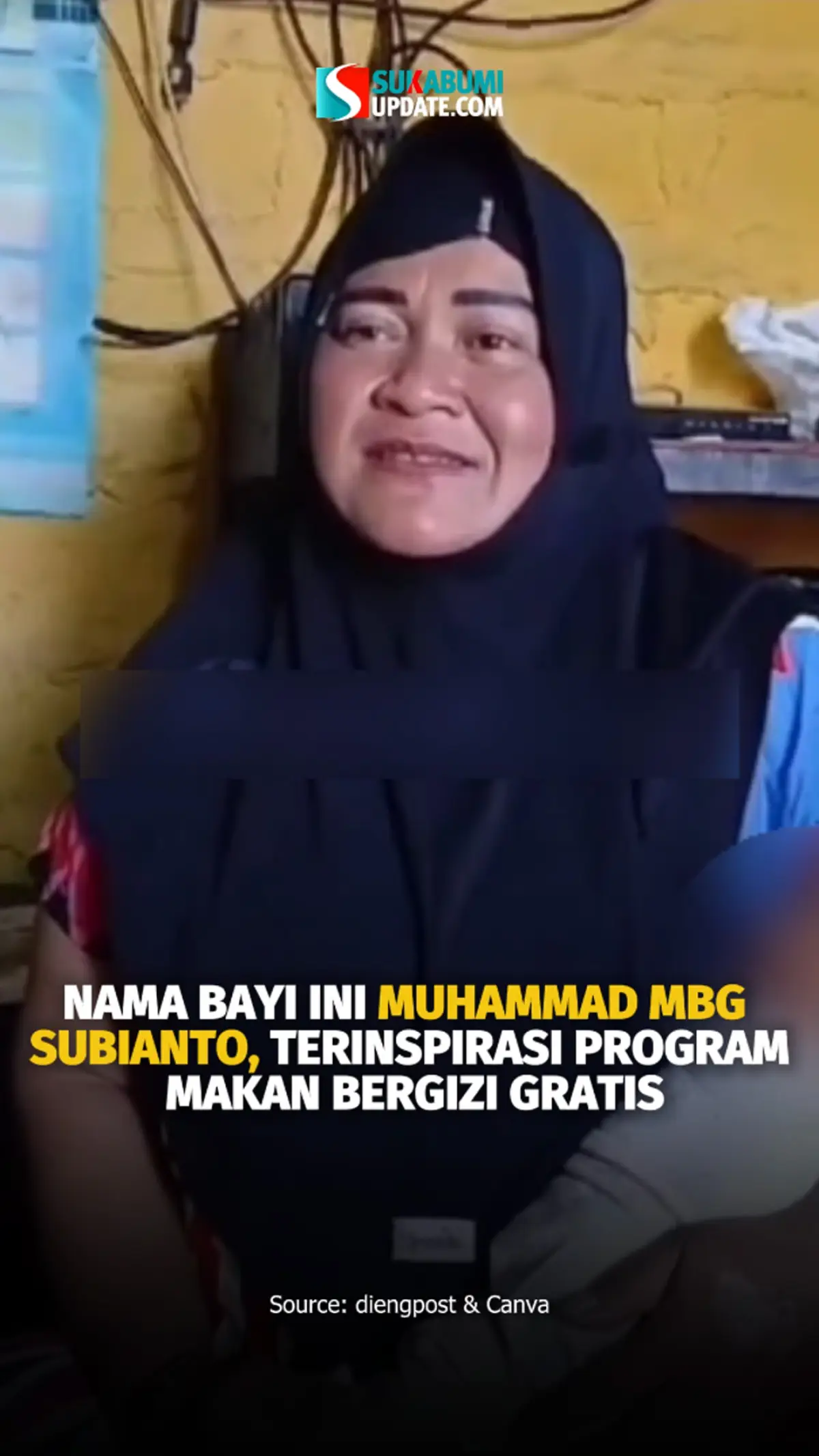 Nama Bayi Ini Muhammad MBG Subianto, Terinspirasi Program Makan Bergizi Gratis