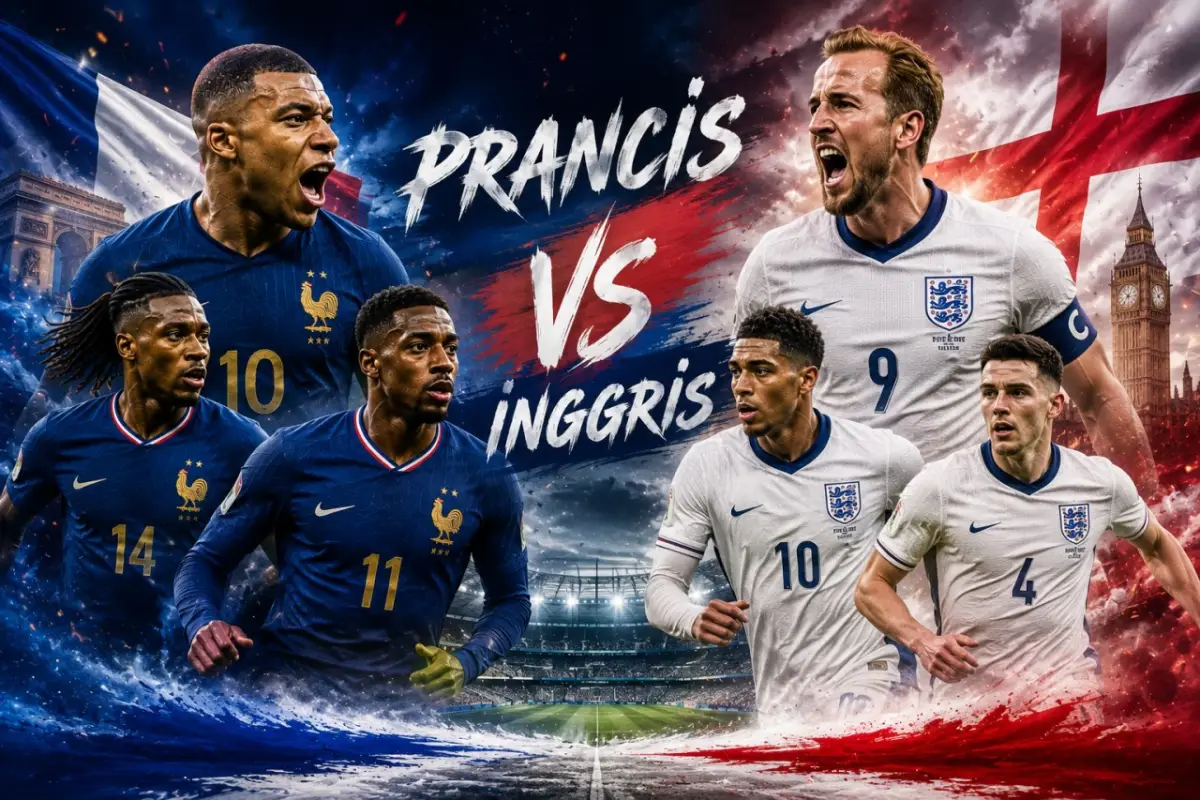 Big Match Piala Dunia 2026, Sejarah 6 Pertemuan Timnas Prancis vs Inggris di Kompetisi Mayor