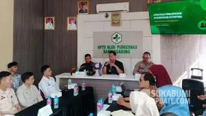Rakor Pemerintah Kecamatan Bantargadung, Kabupaten Sukabumi bersama lintas sektor pada Kamis (16/7/2026). (Sumber : SU/Ilyas).