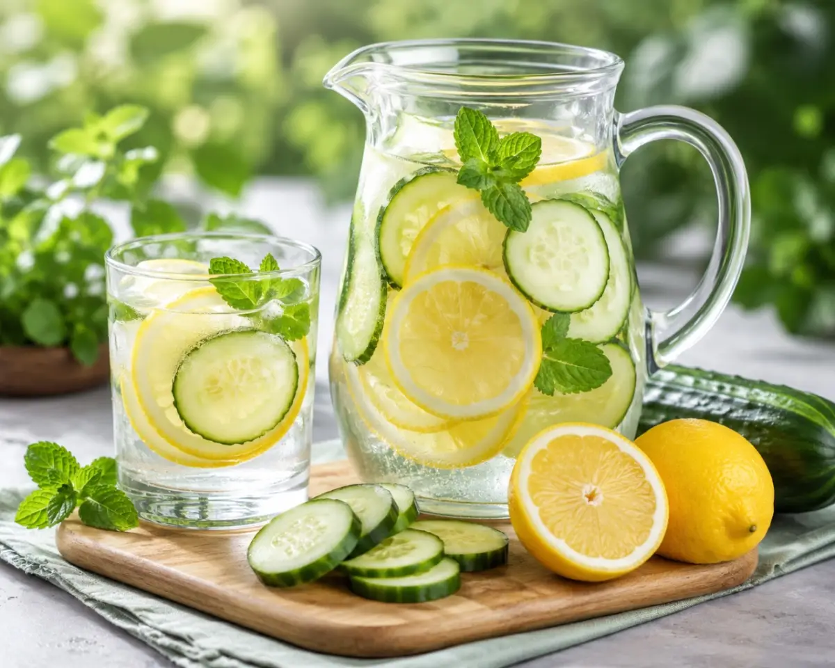 Cara Membuat Infused Water Timun Lemon di Rumah, Minuman Segar Untuk Cuaca Panas