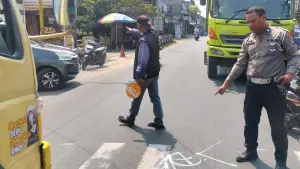 Olah TKP kecelakaan di Cicurug Kabupaten Sukabumi (Sumber: dok polres)