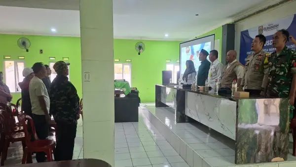 Suasana pembukaan Musdes PAC Kades Cikujang, Gunungguruh, Kabupaten Sukabumi | Foto : dok. warga