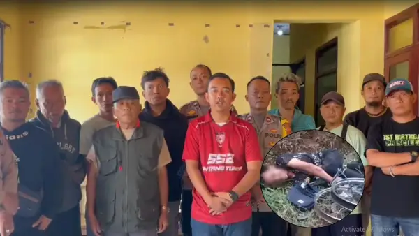 Pemerintah Desa Puncakmanggis kalrifikasi informasi isu begal ternyata hanya insiden kecelakaan | Foto : Ragil Gilang