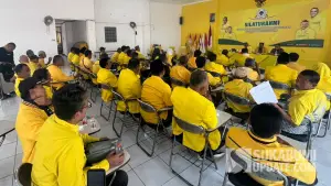 Suasana silaturahmi Plt Ketua DPD Golkar Kabupaten Sukabumi TB Mulyana Syahrudin dengan pengurus DPD dan PK Golkar se Kabupaten Sukabumi, Senin (20/7/2026) | Foto : Sukabumiupdate