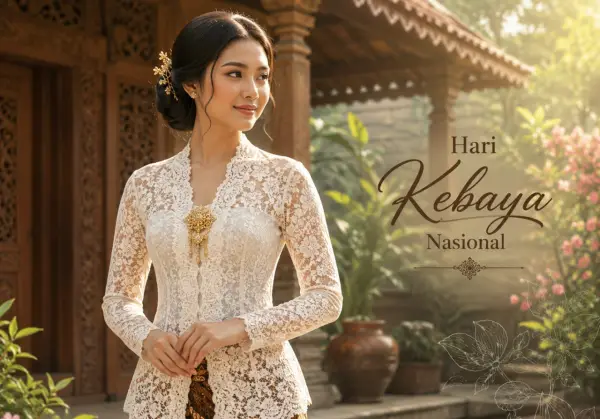 Ilustrasi - Kebaya, salah satu warisan budaya bangsa Indonesia (Sumber : AI chatGPT)