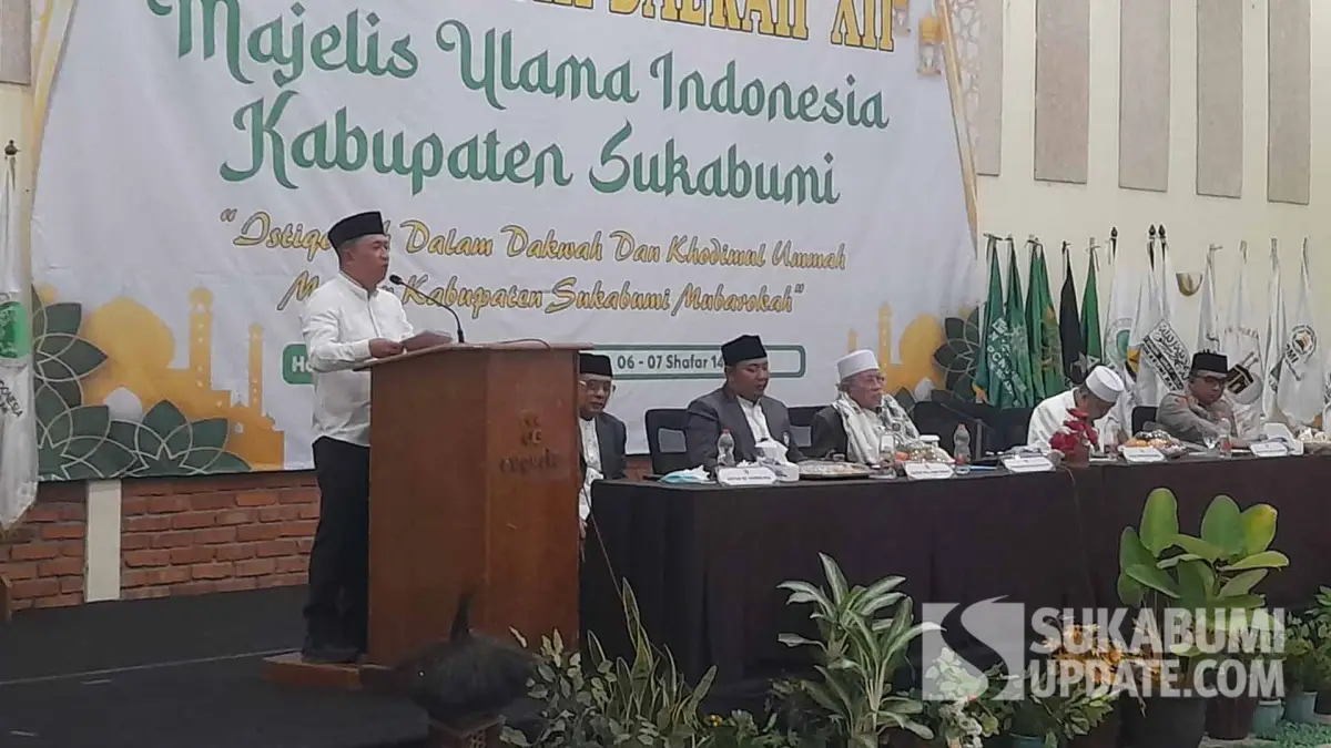 Musda XII MUI Kabupaten Sukabumi Digelar, Wabup Andreas Tekankan Sinergi Ulama dan Umara