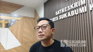 Kasat Reskrim Polres Sukabumi Kota, AKP Hartono saat diwawancarai awak media. (Sumber : SU/Asep Awaludin).