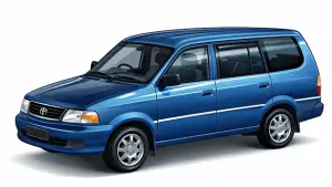 Ilustrasi Kijang LGX biru. (Sumber : AI/Copilot)
