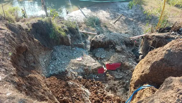 Area bekas tambang emas ilegal di Blok Tegal Loa, Kampung Parakan Tiga, Desa Neglasari, Lengkong, Kabupaten Sukabumi (Sumber: dok kecamatan)