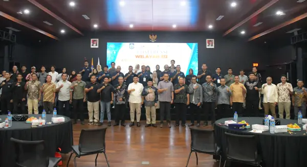 Pembukaan Konferwil III AMSI NTB di Aula Lantai 6 Bank NTB Syariah, Sabtu (25/7/2026). | Foto: AMSI NTB
