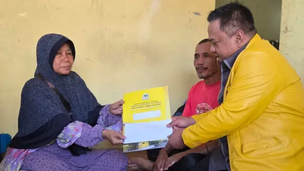Sekretaris DPD Partai Golkar Kabupaten Sukabumi, Budi Azhar Mutawali, menyampaikan belasungkawa yang mendalam atas peristiwa tragis tersebut. (Sumber: dok golkar)