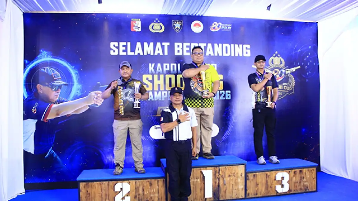 Wakapolres Sukabumi Kota Naik Podium di Kapolri Cup Shooting Championship 2026