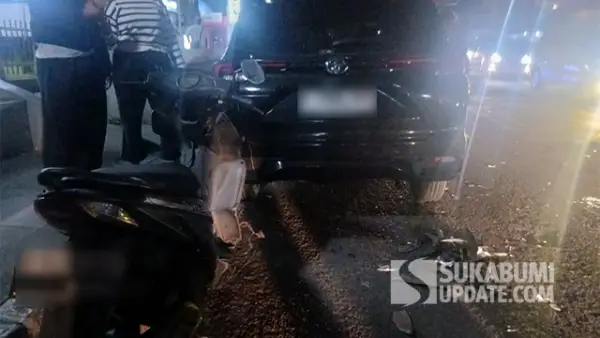 Kecelakaan di Depan SPBU Sudirman Kota Sukabumi, Pengendara Motor Luka Usai Tabrak Mobil yang Terparkir (Sumber : Sukabumiupdate.com).
