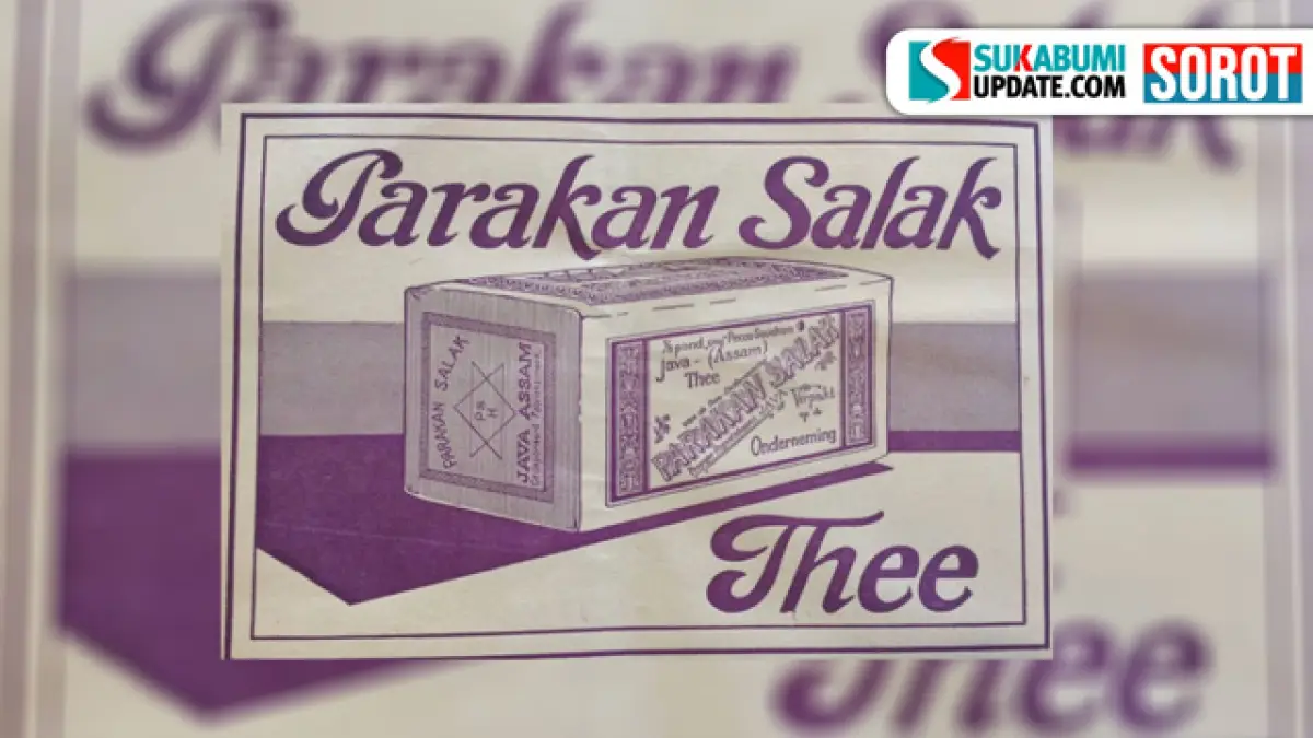 Kemasan merek Teh Parakansalak pada masa kejayaannya.